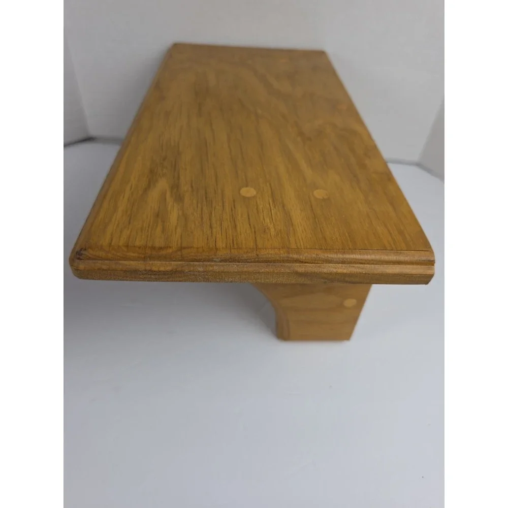 Vintage Oak Small Wall Shelf Farmhouse Cottagecore 14X7